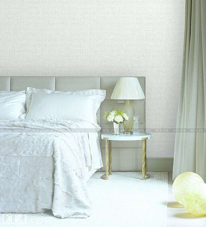 Giấy dán tường phòng ngủ vợ chồng với mẫu họa tiết đơn giản