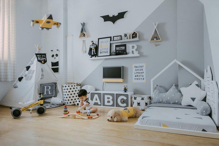 phòng ngủ dành cho bé trai đẹp
