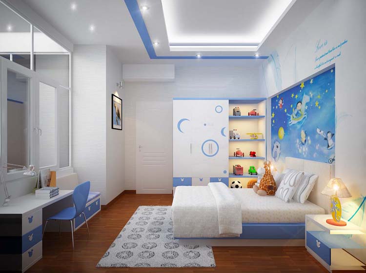 Thiết kế phòng ngủ cho bé trai từ 4 - 6 tuổi