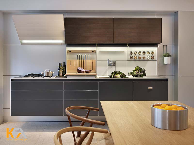 Thiết kế bếp chung cư theo phong cách hiện đại, sang trọng
