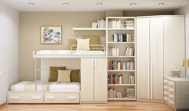 Mẫu thiết kế phòng ngủ nhỏ 8m2 đơn giản hiện đại