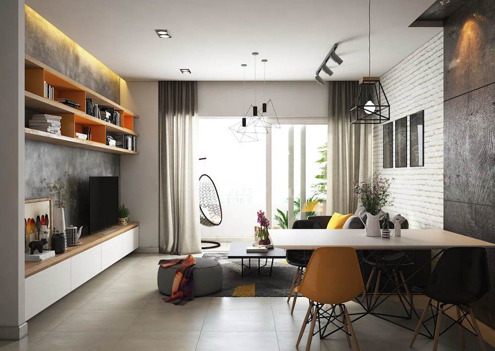20+ mẫu thiết kế nội thất chung cư 50m2 đẹp, tiện nghi nhất 2022