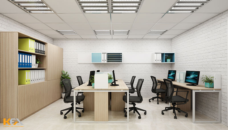 Thiết kế nội thất văn phòng 60m2 theo phong cách hiện đại, khoa học - 02