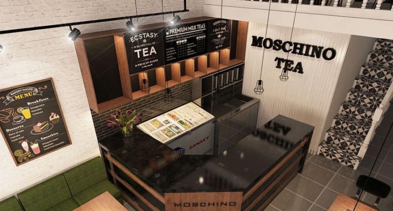 khu vực phía sau của quầy bar