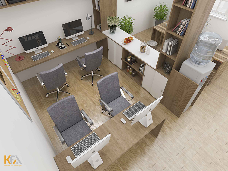 Văn phòng 20m2 thiết kế hiện đại cho công ty quản lý, kinh doanh tòa nhà chung cư