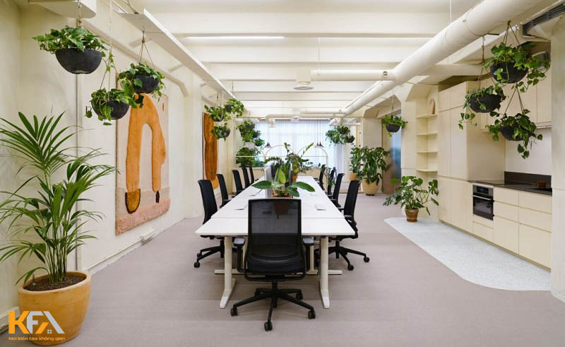 Không gian xanh mát, tươi lành từ phong cách thiết kế nội thất văn phòng xanh ECO - 01