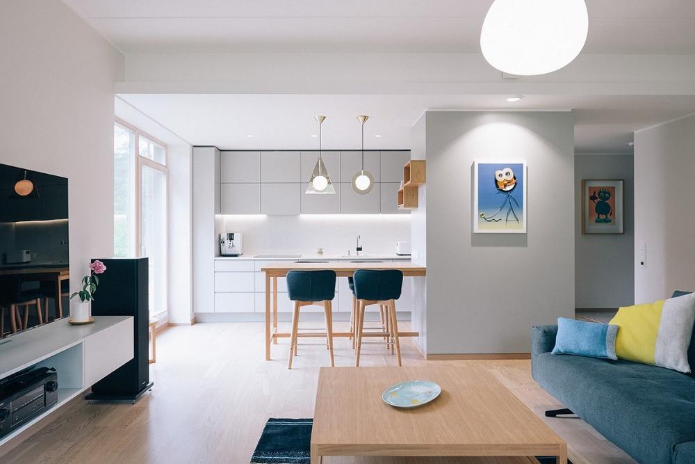 Thiết kế nội thất chung cư nhỏ với thiết kế hiện đại