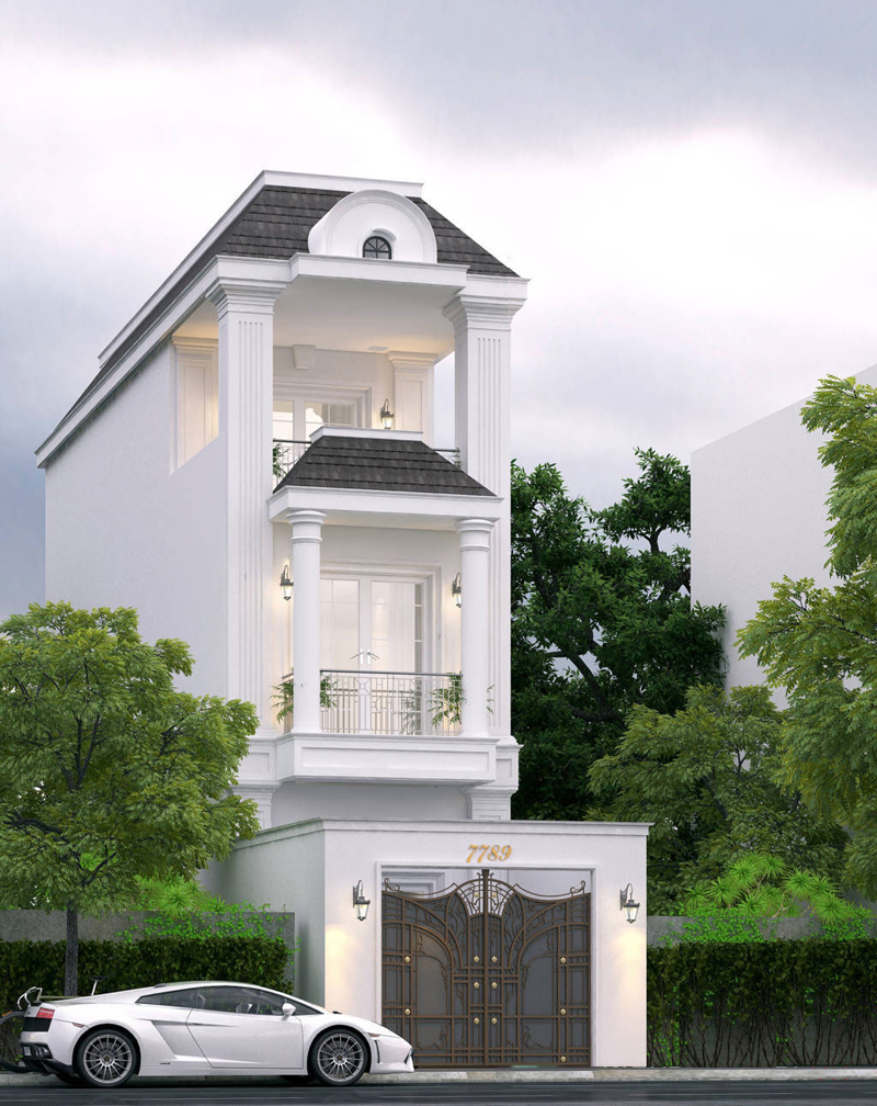 Thiết kế nhà ống phong cách tân cổ điển