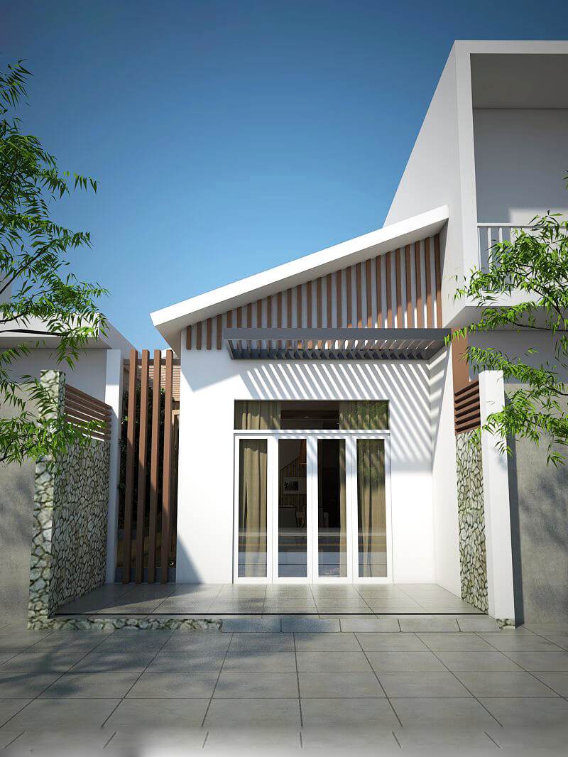 Thiết kế nhà ống 1 tầng