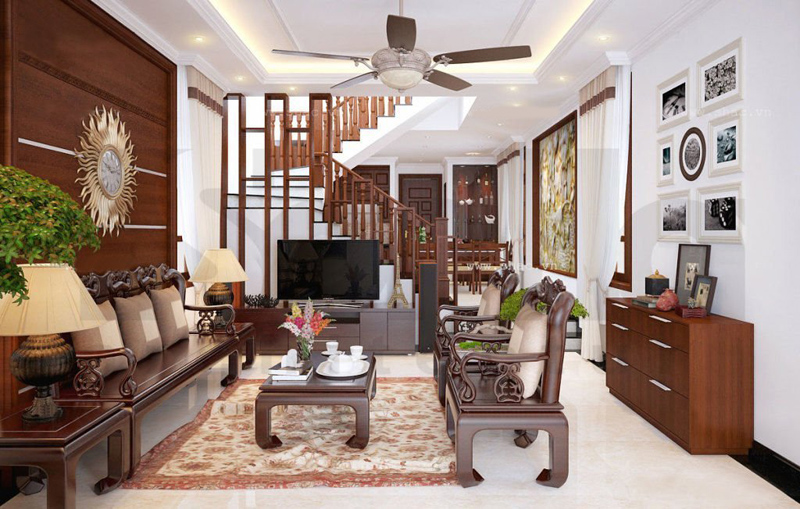 Thiết kế nội thất nhà ống phong cách cổ điển