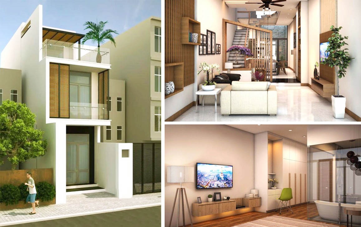 Thiết kế nội thất nhà ống phong cách hiện đại