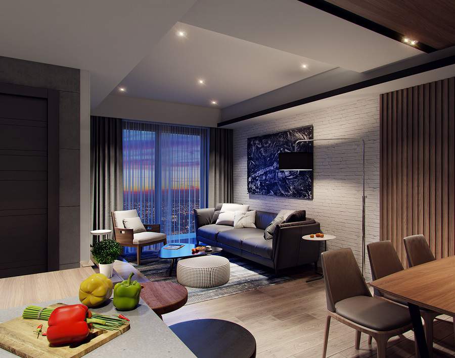 Mẫu căn hộ 60m2 đẹp