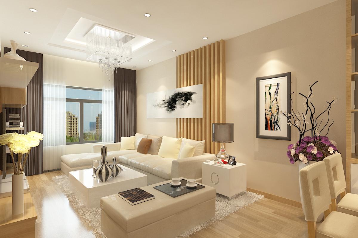 Phòng khách chung cư 120m2