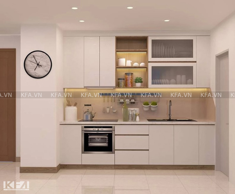 mẫu tủ bếp chung cư nhỏ đẹp