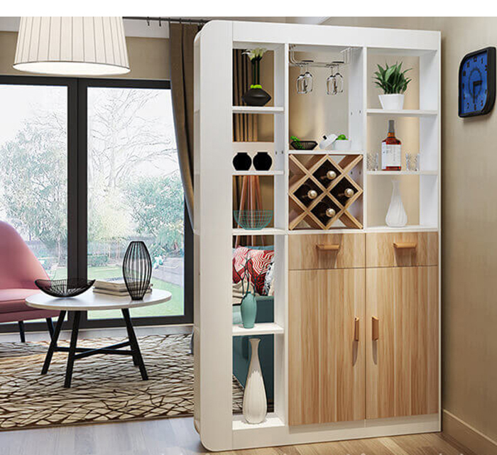 Tủ đựng giày kết hợp tủ rượu