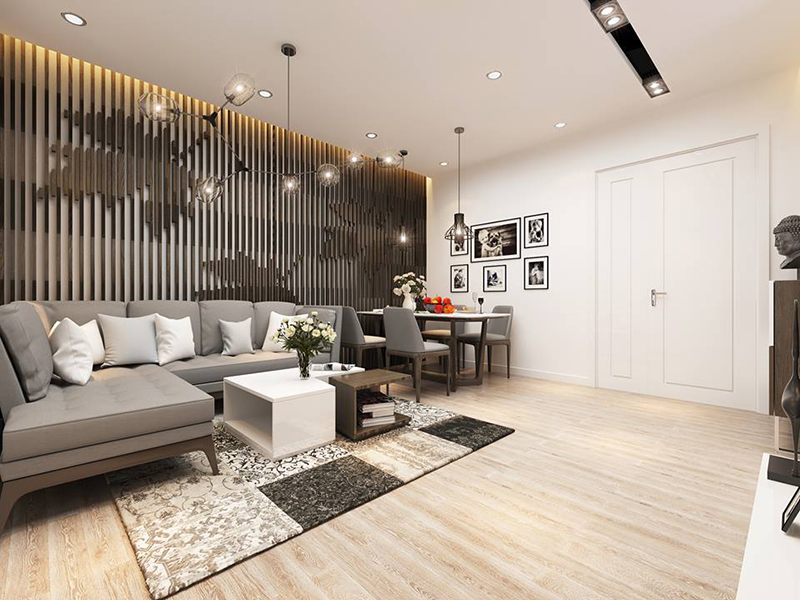 Thiết kế chung cư 100m2 hiện đại