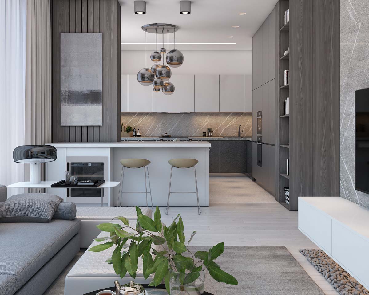 Mẫu chung cư 70m2 hiện đại