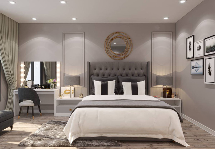 Thiết kế phòng ngủ nhà ống hiện đại