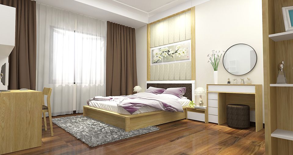 thiết kế nội thất phòng ngủ nhà ống
