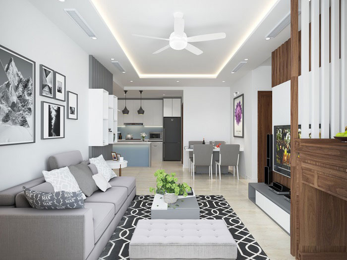 thiết kế nội thất chung cư 50m2