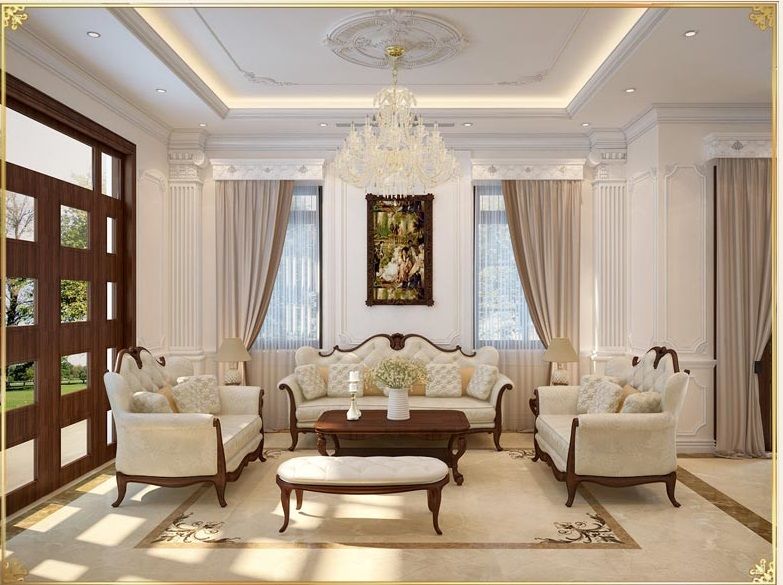 thiết kế nội thất nhà ống cổ điển