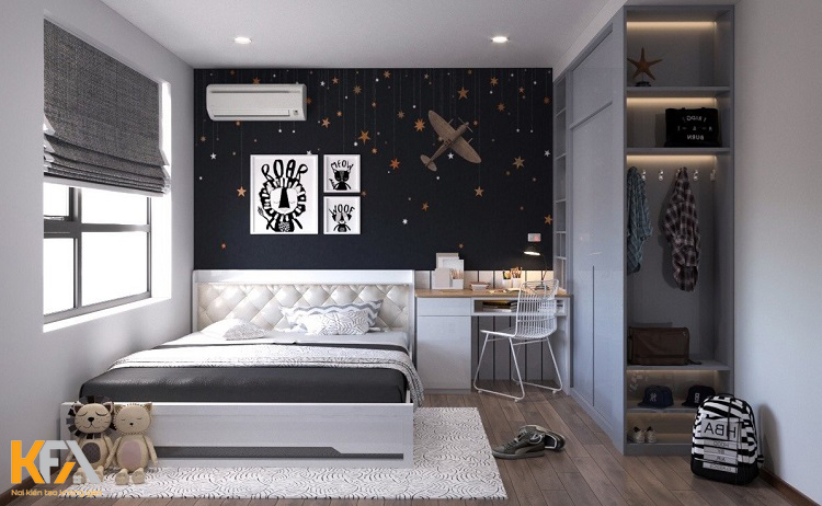 Thiết kế phòng ngủ cho bé trai từ 10-15 tuổi hiện đại với những món đồ nội thất thông minh