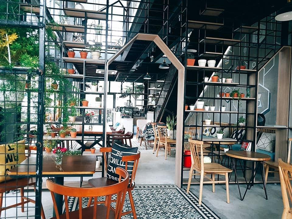 Thiết kế nội thất quá cafe với không gian mở