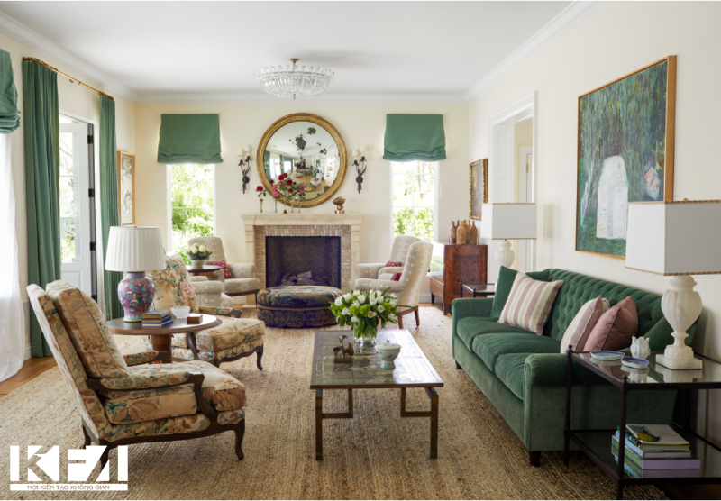 Sofa chất liệu nỉ sáng màu
