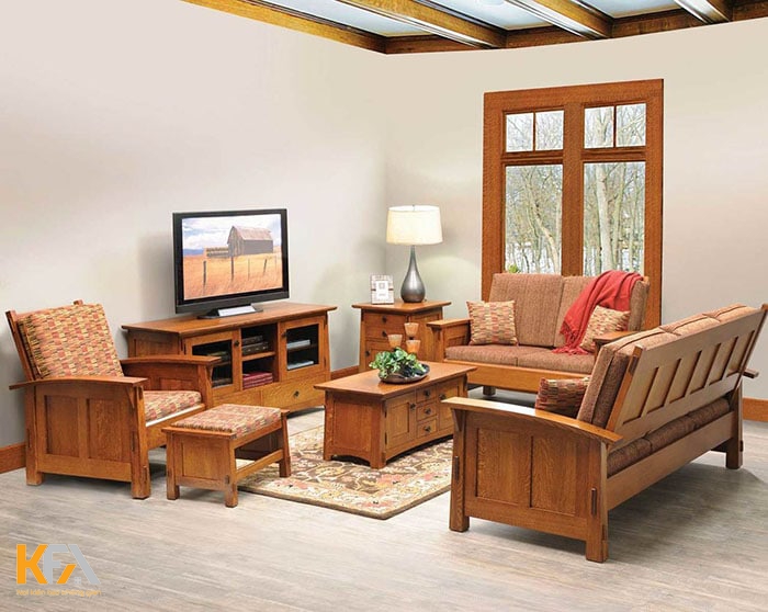 Bộ bàn ghế gỗ phòng khách giá dưới 7 triệu mẫu 20