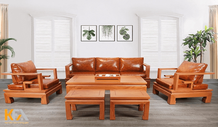 Bộ bàn ghế gỗ phòng khách giá dưới 7 triệu mẫu 18