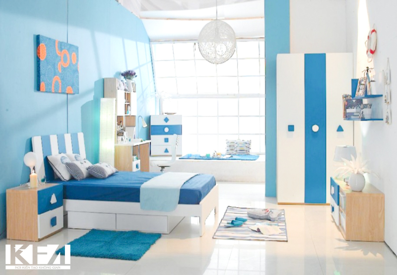 Mệnh thủy sẽ rất hợp với các màu tone xanh như xanh nước biển, xanh da trời.
