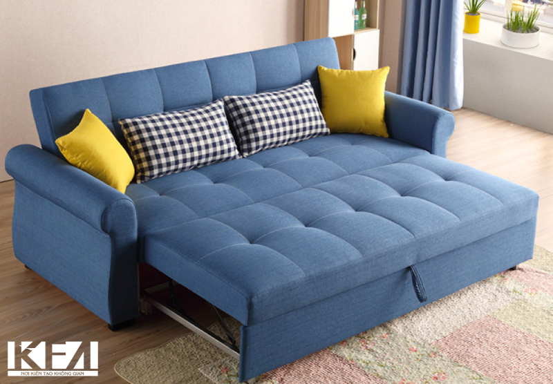 Mẫu ghế sofa giường bằng vải tinh tế