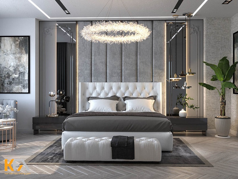 Phòng ngủ 2 phong cách luxury tại Hapulico Complex
