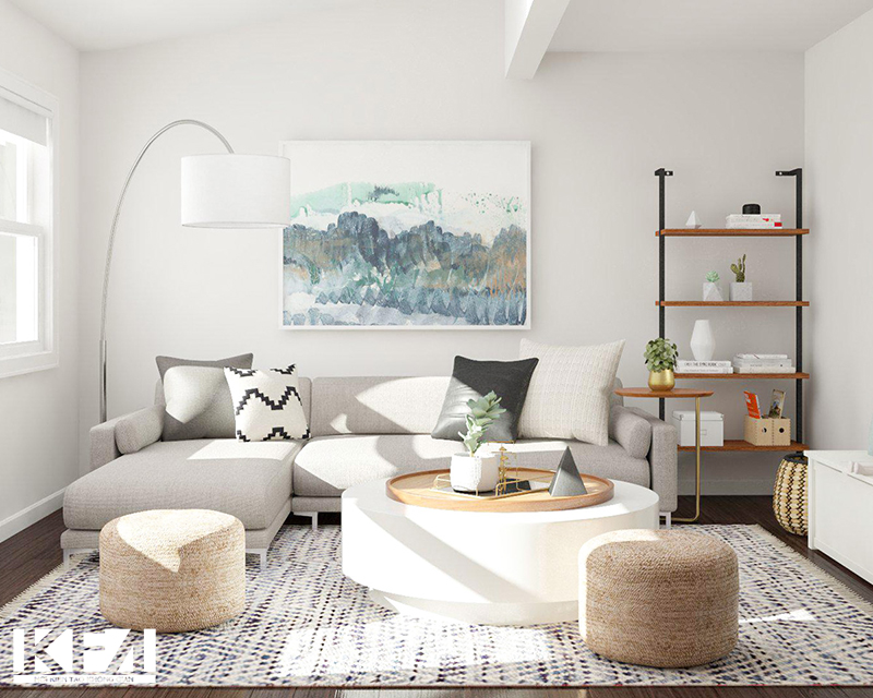 Thiết kế nội thất phòng khách nhỏ theo phong cách châu Âu