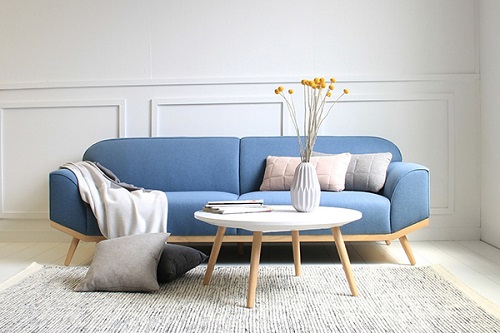 Một chiếc sofa xanh cho phòng ngủ thêm nổi bật