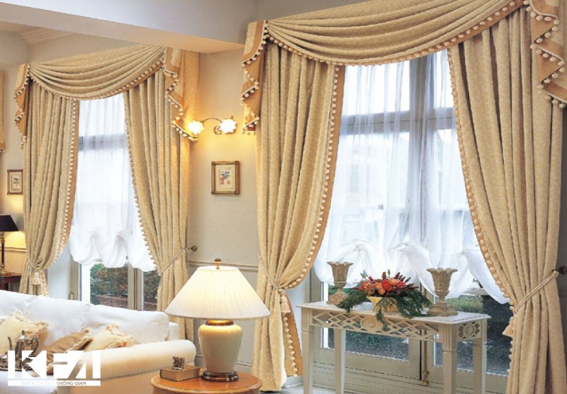 Trang trí phòng khách bằng những chiếc rèm