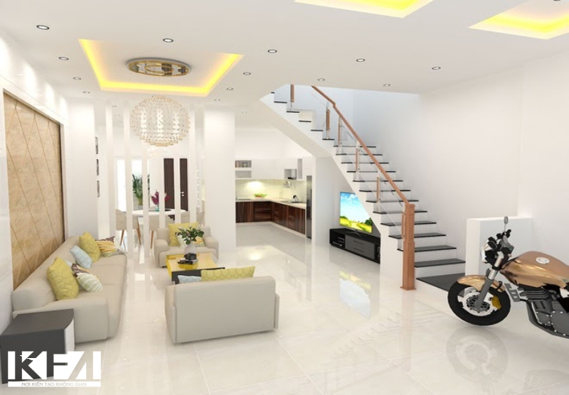 Lựa chọn màu sơn sáng sẽ tạo nên không gian thoải mái