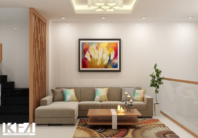 Sử dụng tranh để trang trí tạo điểm nhấn cho căn phòng