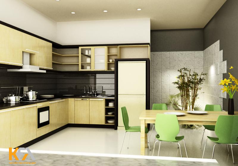 Không gian phòng bếp đẹp sẽ giúp các mẹ có thêm nguồn cảm hứng để chăm chút từng món ăn ngon