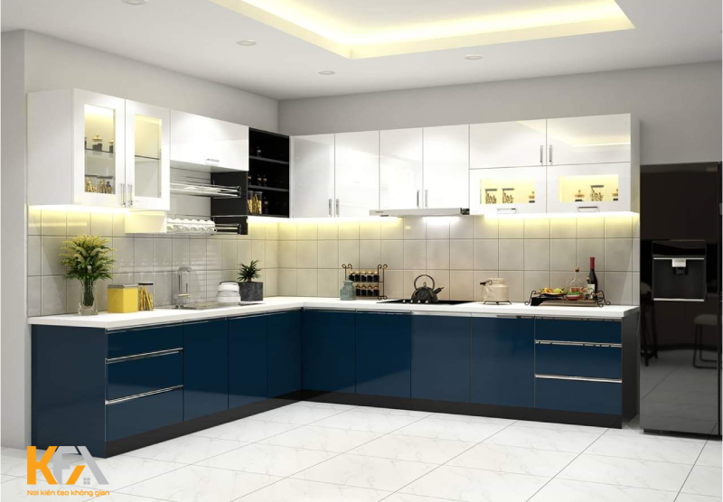 Đối với căn bếp có diện tích vừa phải thì đây sẽ là một sự lựa chọn tốt Đối với căn bếp có diện tích vừa phải thì đây sẽ là một sự lựa chọn tốt