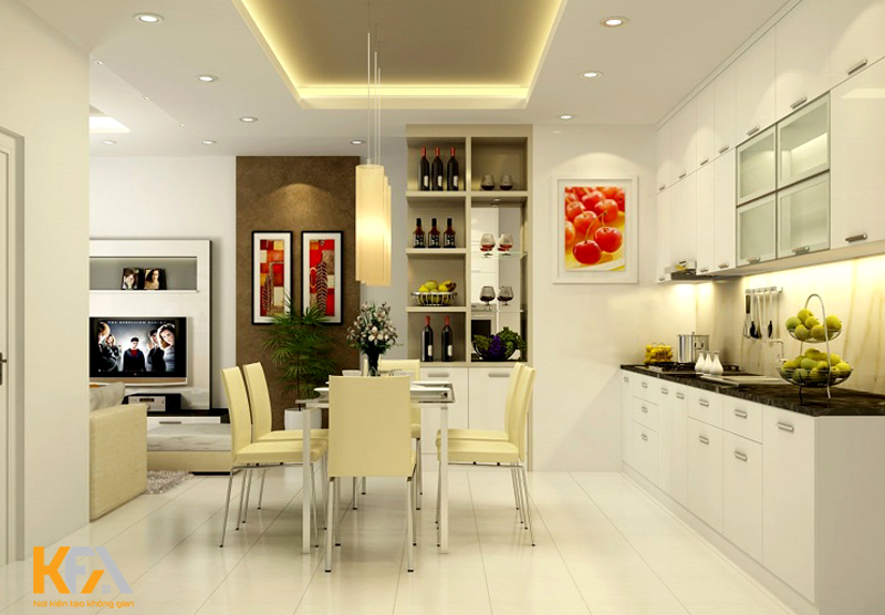 Sử dụng các màu đậm để tăng thêm sự thú vị cho căn bếp hiện đại của bạn