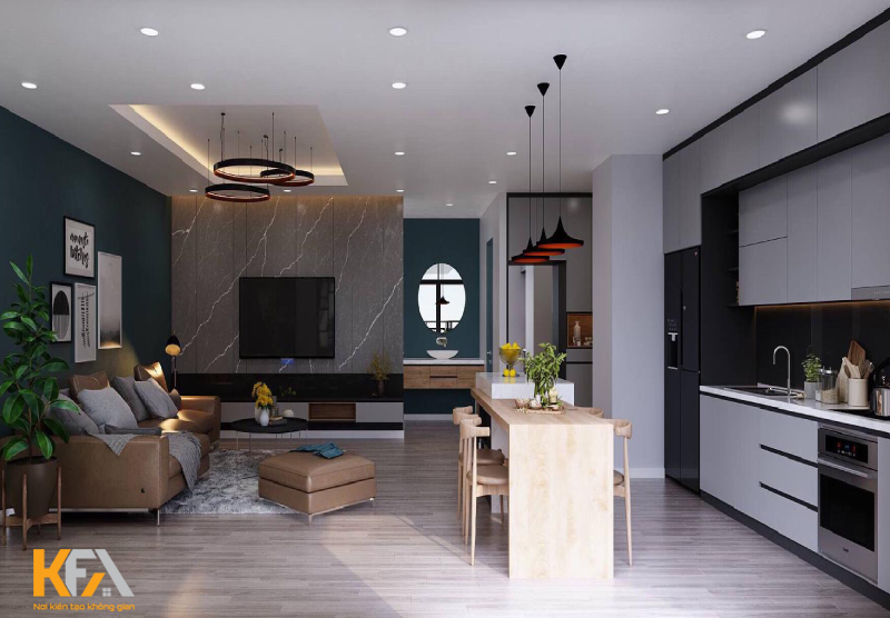 Tủ bếp gỗ công nghiệp - chất liệu của tương lai Tủ bếp gỗ công nghiệp - chất liệu của tương lai