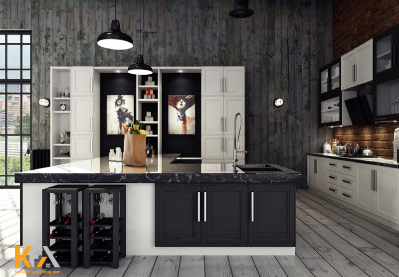 Chất liệu cao cấp mang đến sự mới lạ, hấp dẫn cho không gian phòng bếp Chất liệu cao cấp mang đến sự mới lạ, hấp dẫn cho không gian phòng bếp