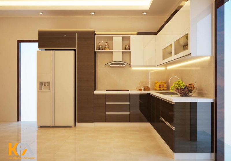 Tủ bếp gỗ Laminate màu sắc đa dạng Tủ bếp gỗ Laminate màu sắc đa dạng