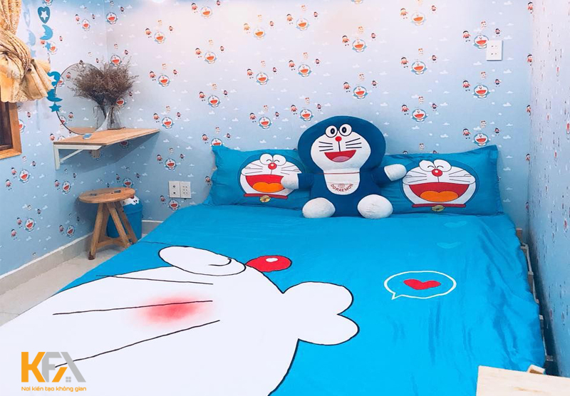 Trang trí phòng ngủ cho trẻ nhỏ với họa tiết Doremon Trang trí phòng ngủ cho trẻ nhỏ với họa tiết Doremon