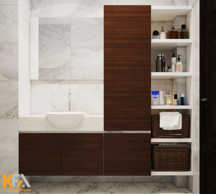 Mẫu tủ vân gỗ chịu nước