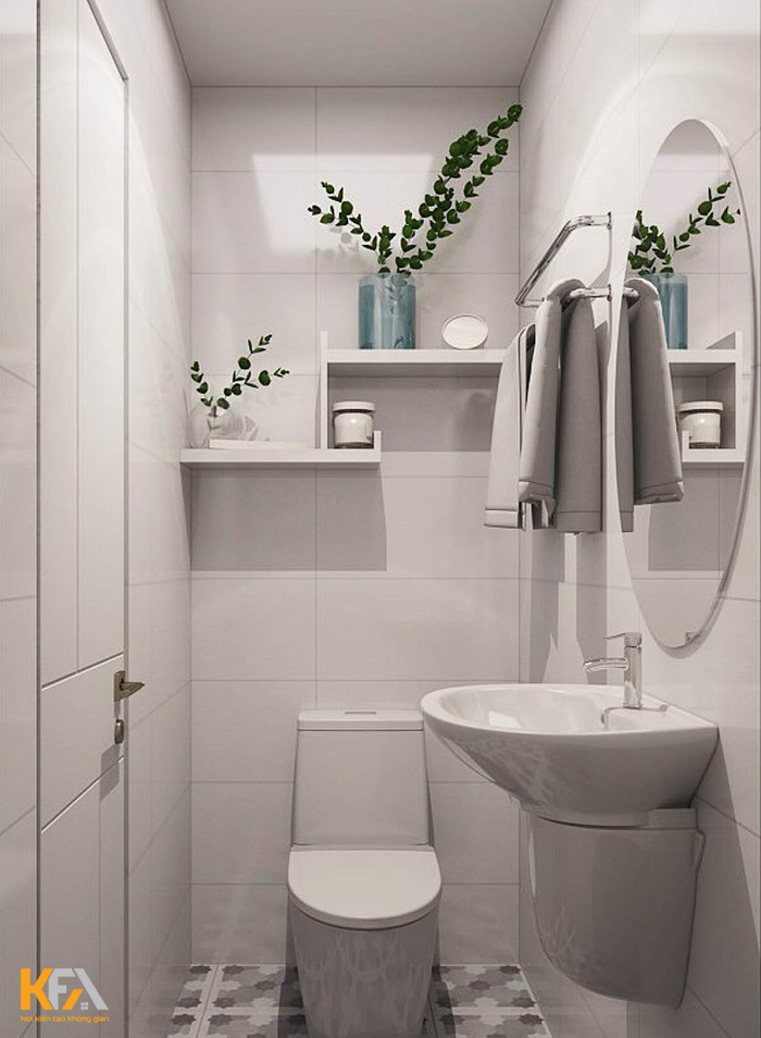 Thiết kế nội thất cho phòng vệ sinh nhỏ, hẹp
