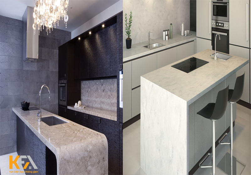 Đá Granite không gian phòng bếp trẻ trung Đá Granite không gian phòng bếp trẻ trung