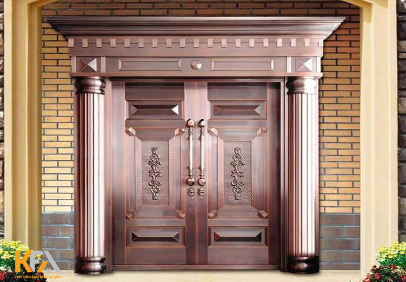 Một chiếc cửa gỗ đẹp sẽ tăng thêm sự bề thế và quyền lực cho căn biệt thự