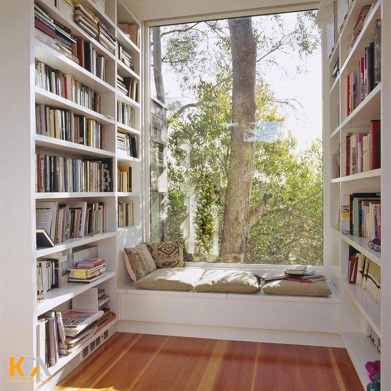 Mẫu 1: Thiết kế phòng đọc sách chung cư